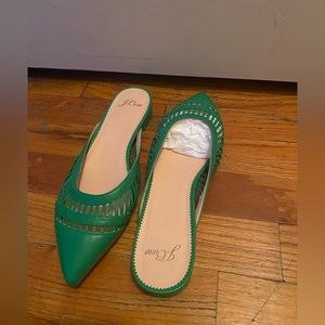 Brand new J. Crew Leather Cage Gwen Mule
